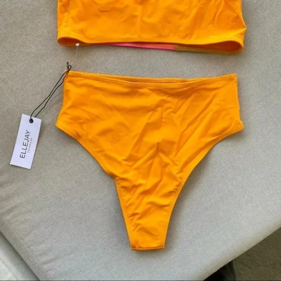 NWT Free People x ElleJay Retro High Rise Two Piece Swim Bikini Small - Picture 11 of 11
